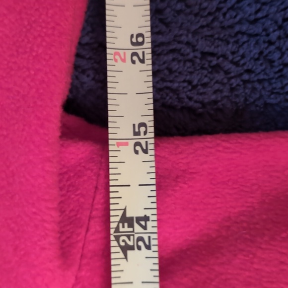 Carole Hockman| Red Full Zippered Long Sleeve Fleece Sweater With Pockets - Picture 10 of 13